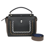 FENDI Shoulder Bag Handbag Dot Com Black Ladies