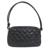 CHANEL Cambon Line Handbag Calf Leather Women's