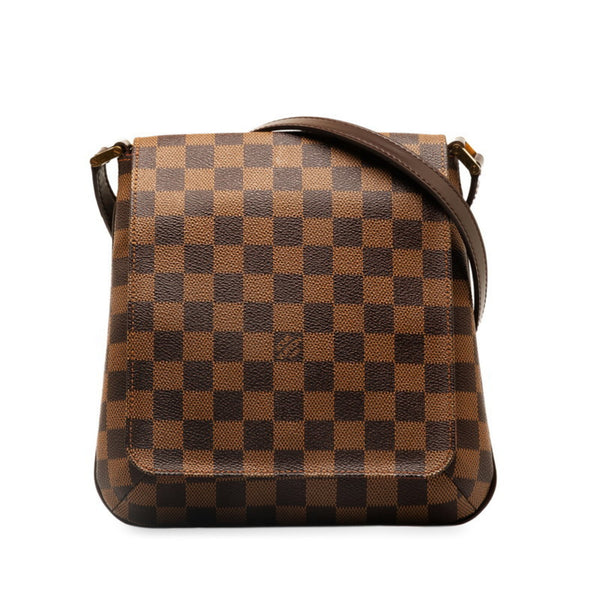 Louis Vuitton Damier Musette Salsa Long Shoulder Bag N51300 Brown PVC Leather Women's LOUIS VUITTON