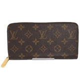 LOUIS VUITTON Long Wallet Monogram Round Zipper M42616 Louis Vuitton Brown LV