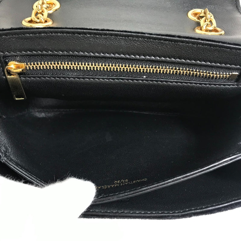 CELINE Small C Bag Chain Shoulder Bag Black x Multicolore