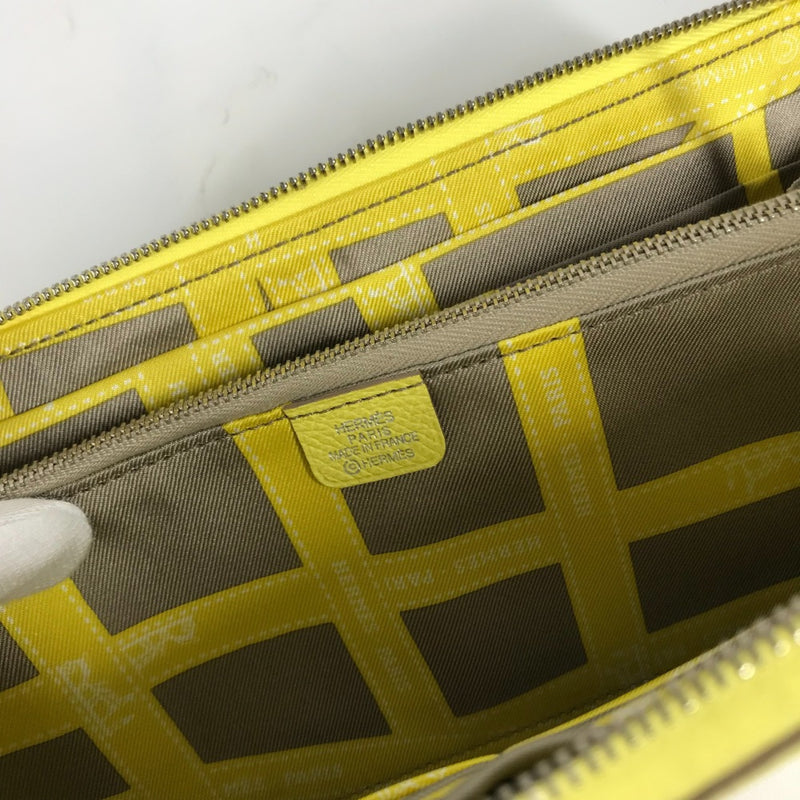 Hermes Long wallet Zip Around Long Wallet yellow