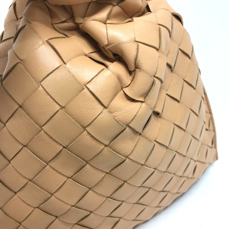 BOTTEGA VENETA 652001 Intrecciato The Twist Handbag, Leather, Women's, Beige