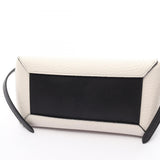 CELINE Belt Bag Micro Handbag Leather Women's White Black 180153