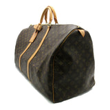 Louis Vuitton LOUIS VUITTON Keepall 60 Boston Bag Coated Canvas Monogram Men's Women's Brown M41422