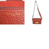 Christian Dior Shoulder Bag Evolution Flap Leather Red Women's r10004a