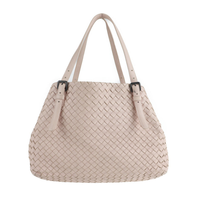 BOTTEGA VENETA Nappa Medium Chester Bag Tote 337260 Leather Pink Intrecciato