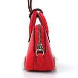 HERMES Charm Bolide on Wheels Chevre Misor Rouge Coup Unisex