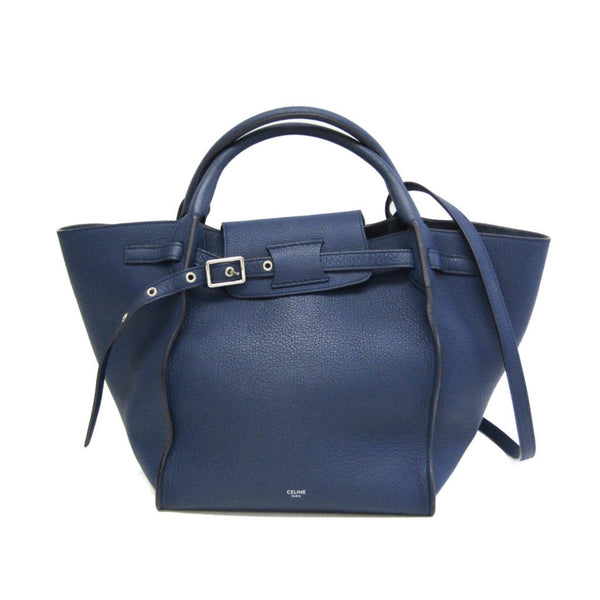 Celine Big Bag Small 183313 Women's Leather Handbag,Shoulder Bag Navy