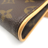 LOUIS VUITTON Florentine Pochette Waist Bag Body Bag Brown Monogram PVC coated canvas M51855