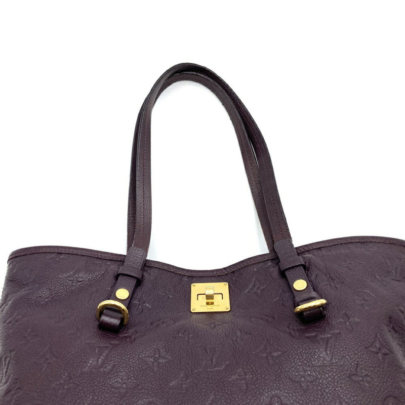 LOUIS VUITTON Citadines PM Orb M40553 Tote Bag Wine Red Monogram Empreinte Women's