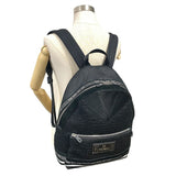 FENDI 7VZ042 Zucca Mesh Backpack/Daypack Black Unisex