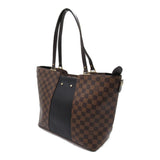 LOUIS VUITTON Jersey Brown Black Damier leather PVC coated canvas N44023