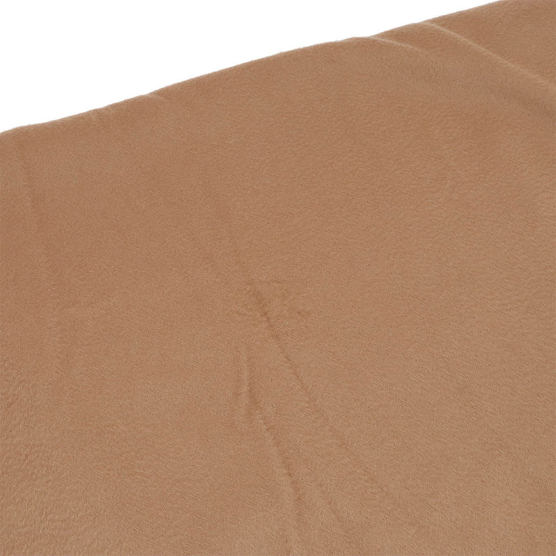 HERMES Hermes Large Stole, Knee Blanket, Embroidered, 100% Cashmere, Camel, Brown