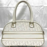 Christian Dior 2way Bag Vibe Medium Bowling White Gold M6204ODDT Boston Handbag Leather Rubber 09-MA-1221 Trotter