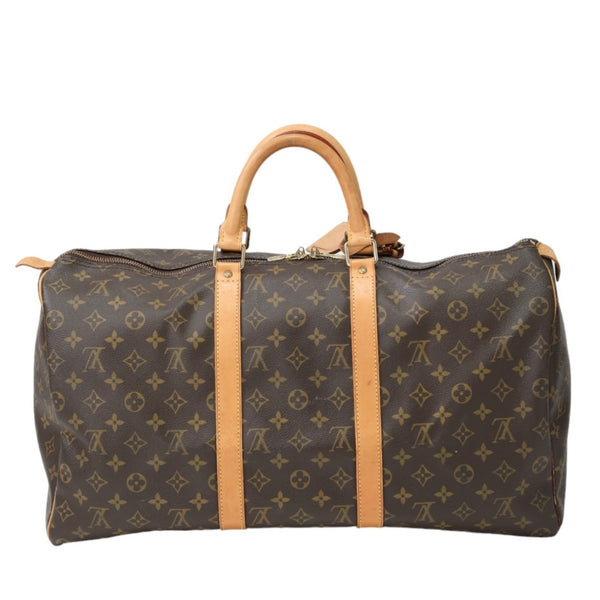 Louis Vuitton Boston Bag Keepall 50 Monogram Canvas M41426 Brown