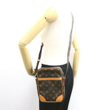 Louis Vuitton Danube Shoulder Bag, Coated Canvas, Monogram, Men's, Women's, Brown, M45266