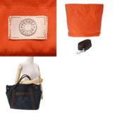 HERMES Sac de Pansage Groom Navy/Brown/Orange - A stamp (around 2017) Women's canvas tote bag