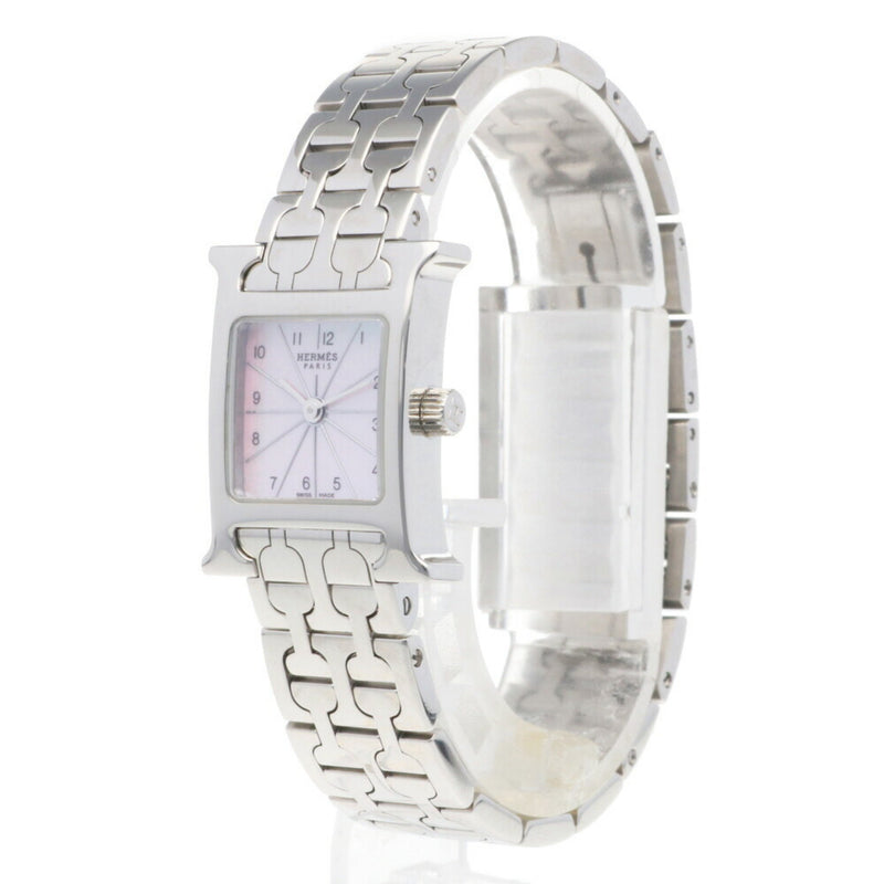 Hermes HERMES H watch mini stainless steel HH1.110 ladies