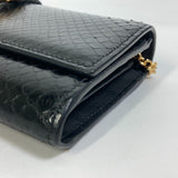 Gucci 652681 Jackie 1961 Long Wallet Black Gold