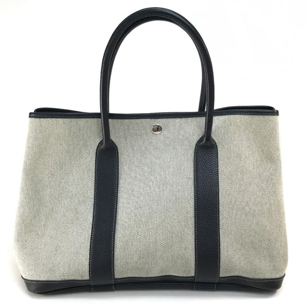 Hermes Shoulder Bag Bag Hand Bag Tote Bag Natural /Dark Navy Based