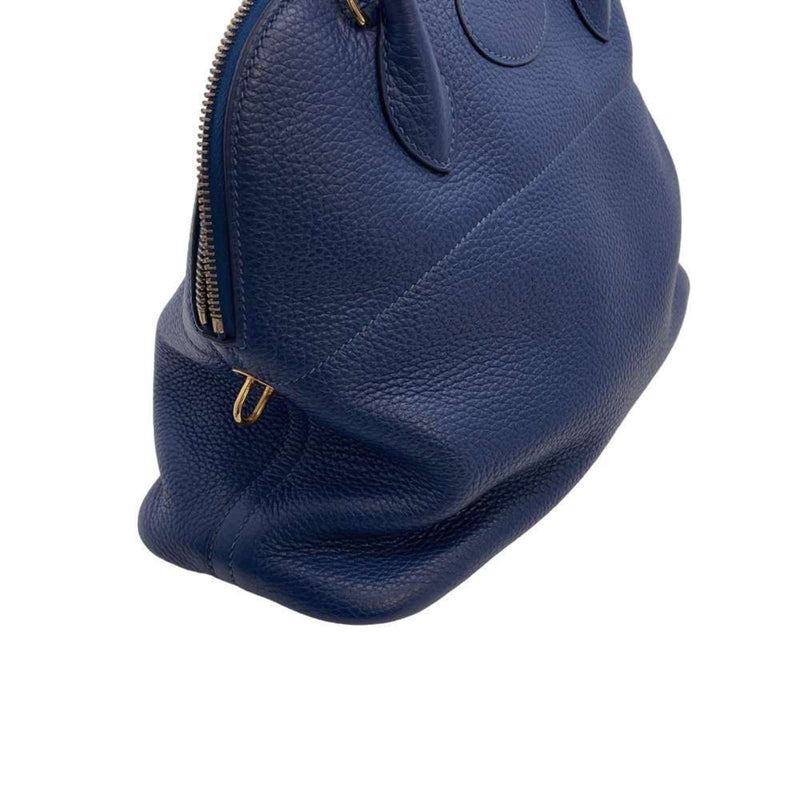 Hermes handbag Bolide 31 deep blue Taurillon Clemence Y stamp 2way shoulder black