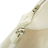 Hermes Bolide 31 Toile Ash Taurillon Clemence Handbag Shoulder Strap White □J stamp 0068HERMES 6A0068EZ6