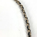 Chanel B22C 3 Chain Faux Pearls belt Black Gold