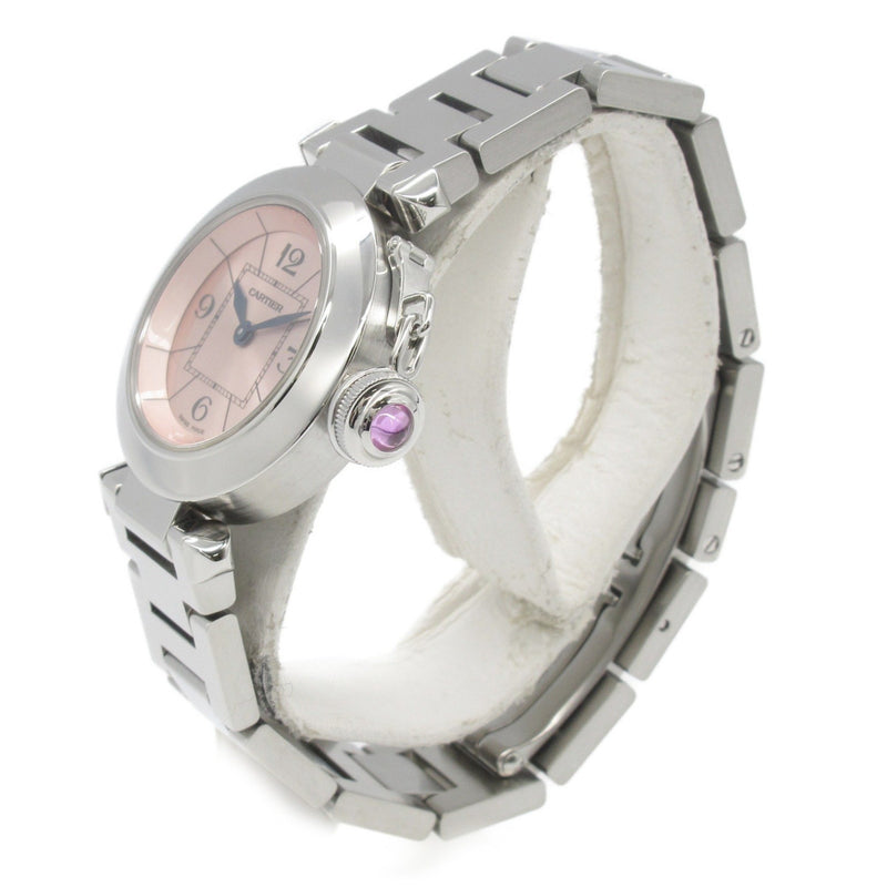 CARTIER Miss Pasha Watch Stainless Steel Ladies Pink W3140008