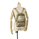 Bottega Veneta Intrecciato Backpack Gold Leather Women's BOTTEGAVENETA