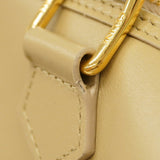 Celine handbag Triomphe leather beige champagne ladies