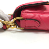 Fendi 8BS017 FF Chain 2WAY bag Shoulder Bag pink GoldHardware