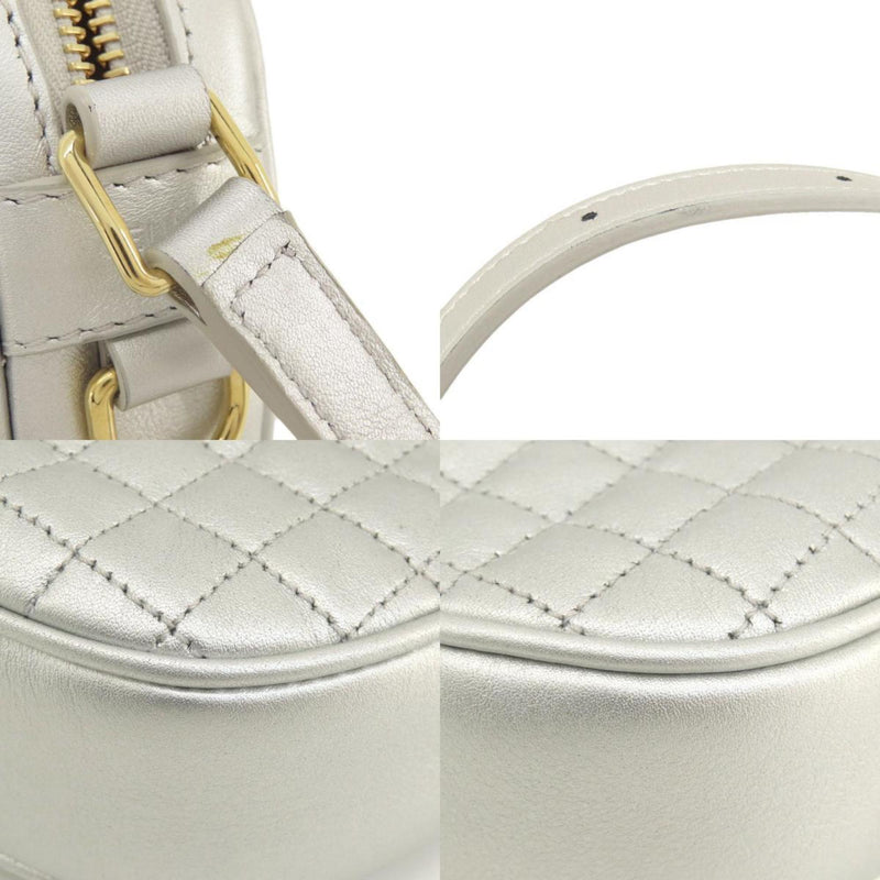 CELINE Long Shoulder Bag Leather Women's