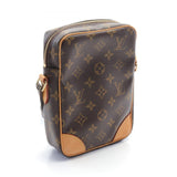 Louis Vuitton Danube Monogram Shoulder Bag, Coated Canvas, Leather, Women's, Brown, M45266