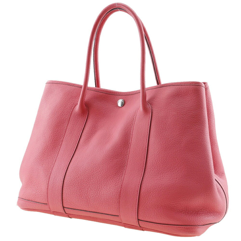 HERMES Garden Party PM Tote Bag Country Bougainvillea Made in France 2010 Pink □N Shoulder Handbag A4 Snap Button Ladies