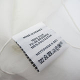 HERMES Carre90 Embroidery White silk