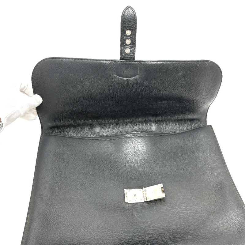 Hermes Hand Bag Business bag Black