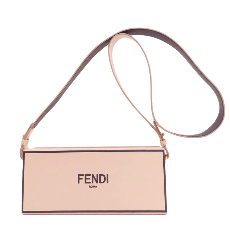 Fendi Box Shoulder Bag Calfskin Women's