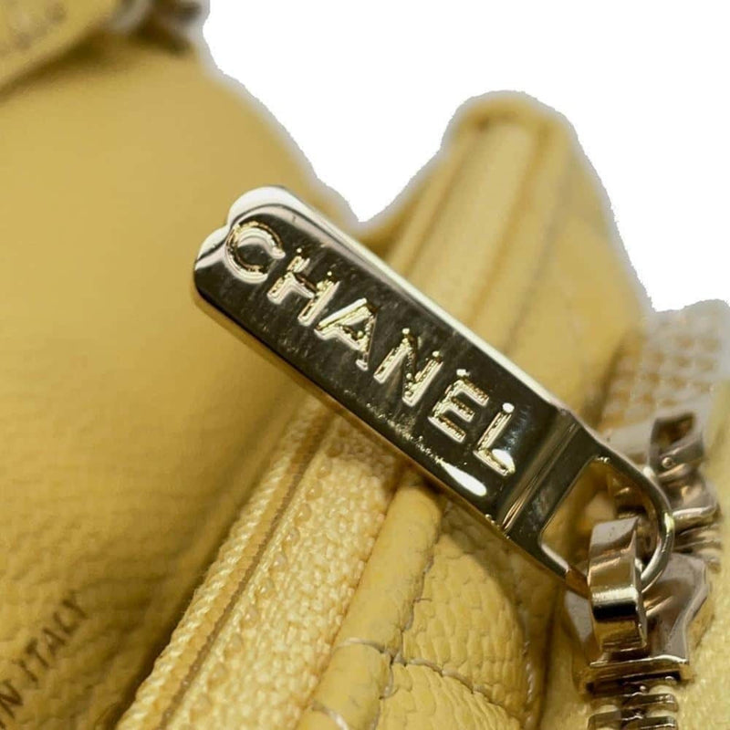 Chanel Chain Wallet Coco Mark Affinity Caviar Skin AP2914 CHANEL