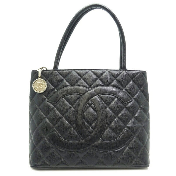 Chanel Reproduction Tote Women's Bag A10804 Caviar Skin Black