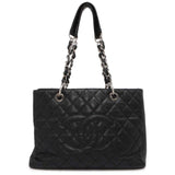 Chanel Chain Tote Bag Matelasse Coco Mark GST Caviar Skin A50995 Shoulder