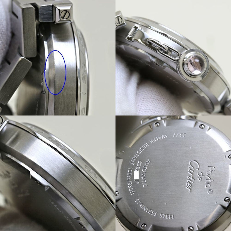 CARTIER Pasha C Meridian GMT 2004 Limited Edition W3107099 Stainless Steel Boys 39661 Watch