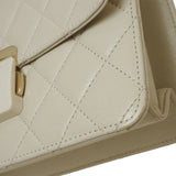 Chanel Beauty Lock Chain Shoulder Bag 24 Light Beige A93224 Women's Leather A93222 CHANEL