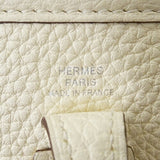 Hermes HERMES Bag Women's Shoulder Evelyn 1 TPM Taurillon Clemence White Compact Y Stamp