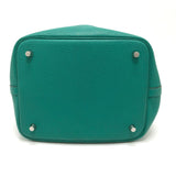 Hermes Bag Hand Bag Vervelon Green SilverHardware