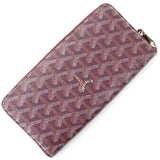 Goyard Long Wallet Round Zip Around Matignon GM APMZIP Herringbone Men's Canvas Leather Bordeaux GOYARD TK2262