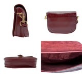 Christian Dior Shoulder Bag 30 MONTAIGNE Leather Burgundy Gold Women's z0845