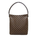 LOUIS VUITTON Looping GM Shoulder Bag Brown Damier PVC coated canvas N51144