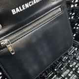 Balenciaga Handbag Bistro XS 671342 BALENCIAGA Bag Shoulder Basket Black