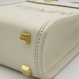 FENDI Sunshine Shopper Mini Shoulder Bag White Calfskin (cowhide) 8BS051